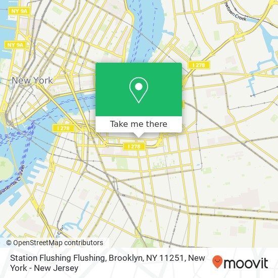 Mapa de Station Flushing Flushing, Brooklyn, NY 11251
