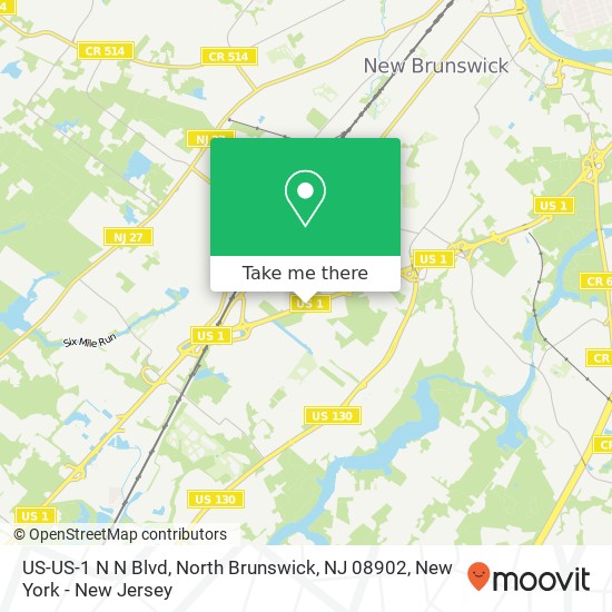 Mapa de US-US-1 N N Blvd, North Brunswick, NJ 08902