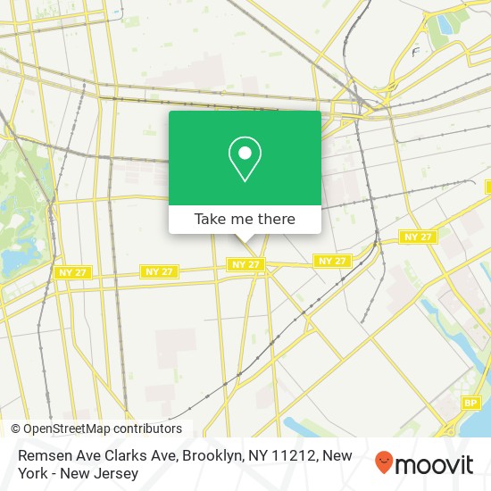 Remsen Ave Clarks Ave, Brooklyn, NY 11212 map