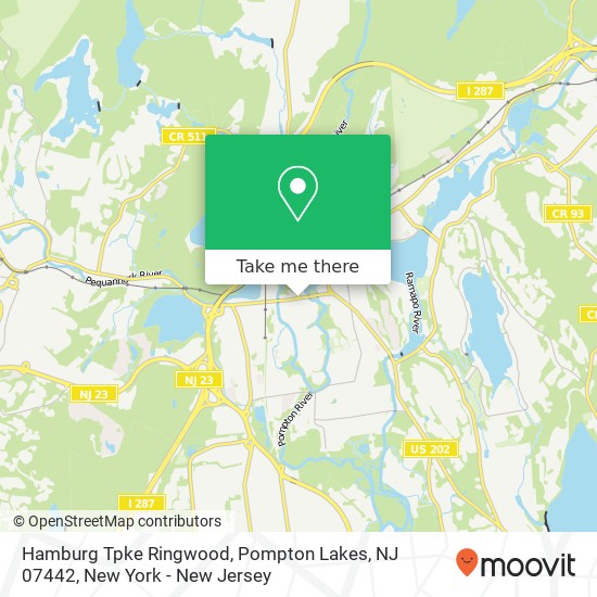 Mapa de Hamburg Tpke Ringwood, Pompton Lakes, NJ 07442