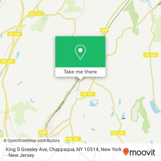 Mapa de King S Greeley Ave, Chappaqua, NY 10514