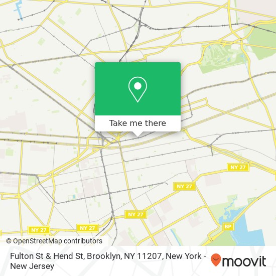 Fulton St & Hend St, Brooklyn, NY 11207 map