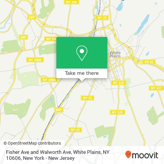 Mapa de Fisher Ave and Walworth Ave, White Plains, NY 10606