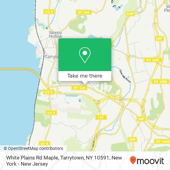 Mapa de White Plains Rd Maple, Tarrytown, NY 10591