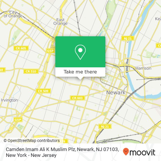 Camden Imam Ali K Muslim Plz, Newark, NJ 07103 map