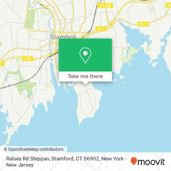 Mapa de Ralsey Rd Shippan, Stamford, CT 06902