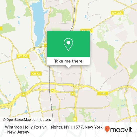 Mapa de Winthrop Holly, Roslyn Heights, NY 11577