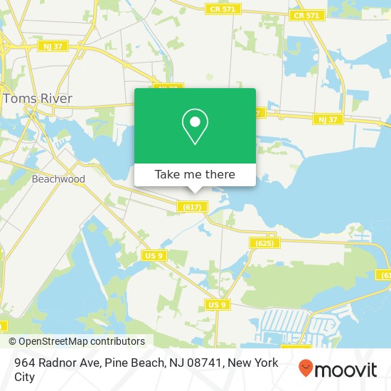 964 Radnor Ave, Pine Beach, NJ 08741 map