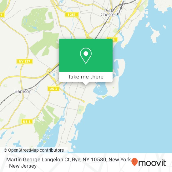 Mapa de Martin George Langeloh Ct, Rye, NY 10580