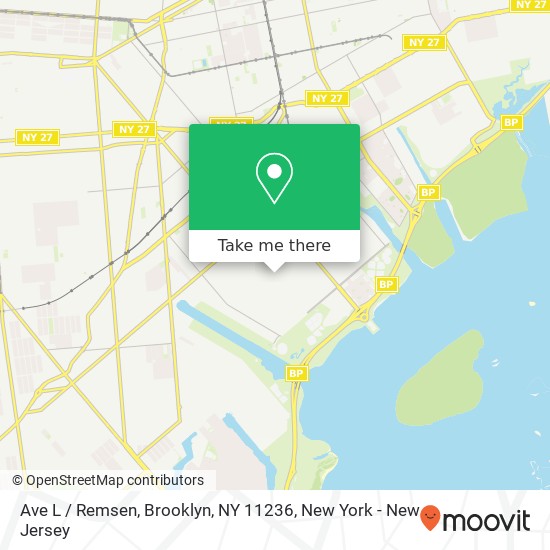 Mapa de Ave L / Remsen, Brooklyn, NY 11236