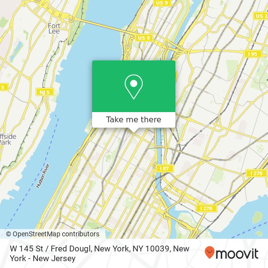 W 145 St / Fred Dougl, New York, NY 10039 map