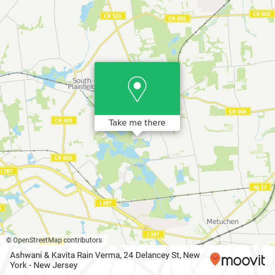 Mapa de Ashwani & Kavita Rain Verma, 24 Delancey St