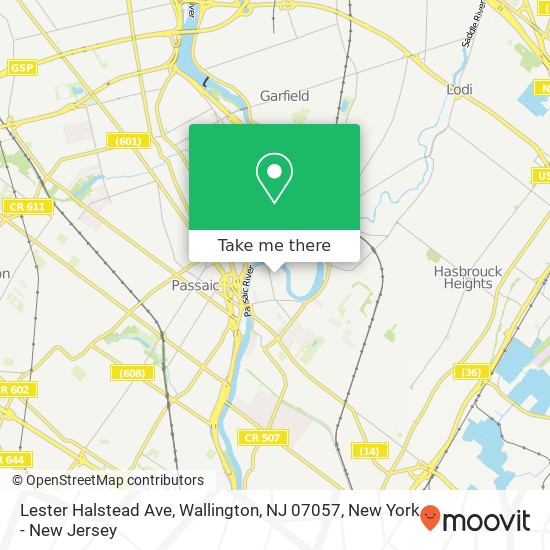 Mapa de Lester Halstead Ave, Wallington, NJ 07057