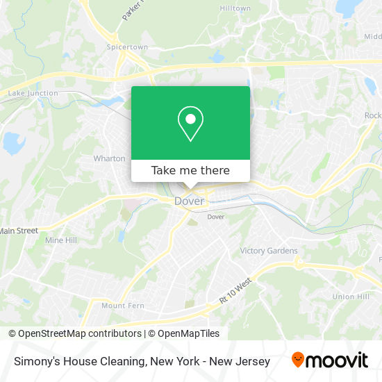 Simony's House Cleaning map
