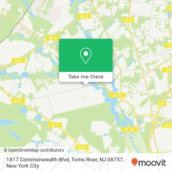 1817 Commonwealth Blvd, Toms River, NJ 08757 map