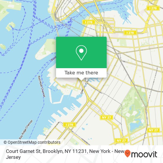 Mapa de Court Garnet St, Brooklyn, NY 11231