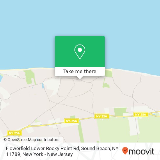 Mapa de Flowerfield Lower Rocky Point Rd, Sound Beach, NY 11789
