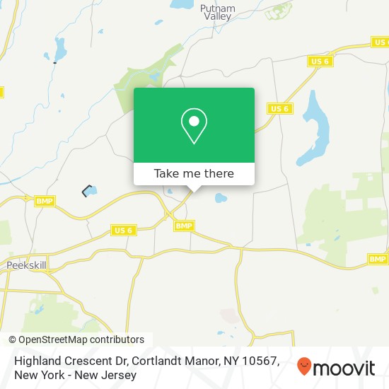 Highland Crescent Dr, Cortlandt Manor, NY 10567 map
