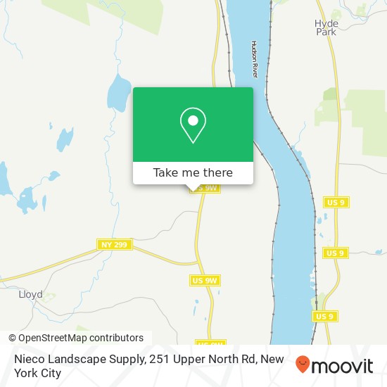 Nieco Landscape Supply, 251 Upper North Rd map