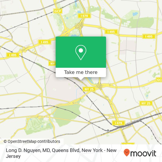 Long D. Nguyen, MD, Queens Blvd map