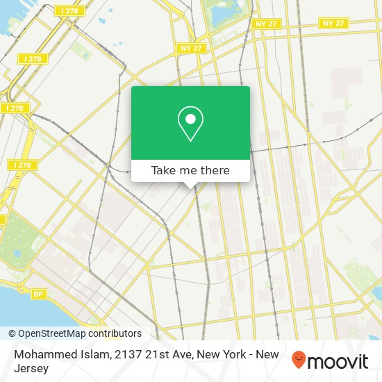 Mapa de Mohammed Islam, 2137 21st Ave