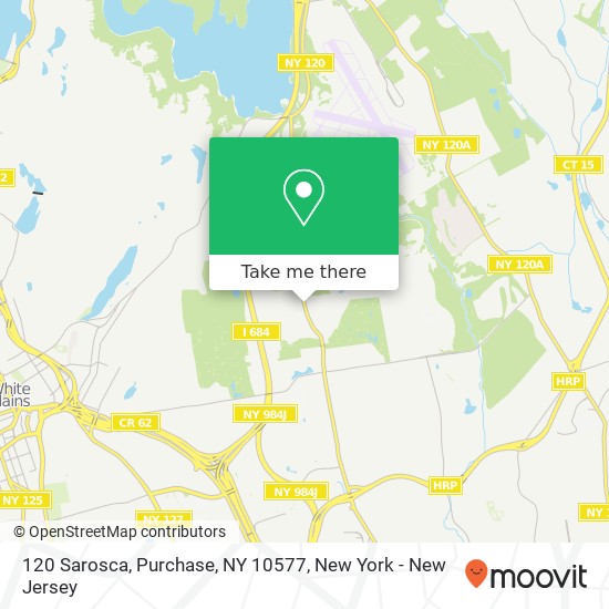 Mapa de 120 Sarosca, Purchase, NY 10577