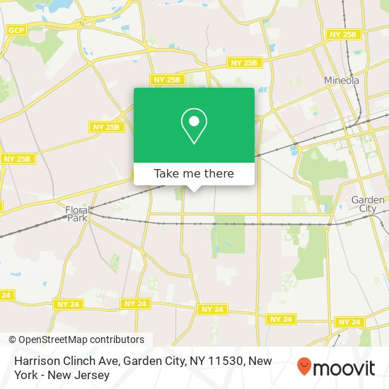 Harrison Clinch Ave, Garden City, NY 11530 map