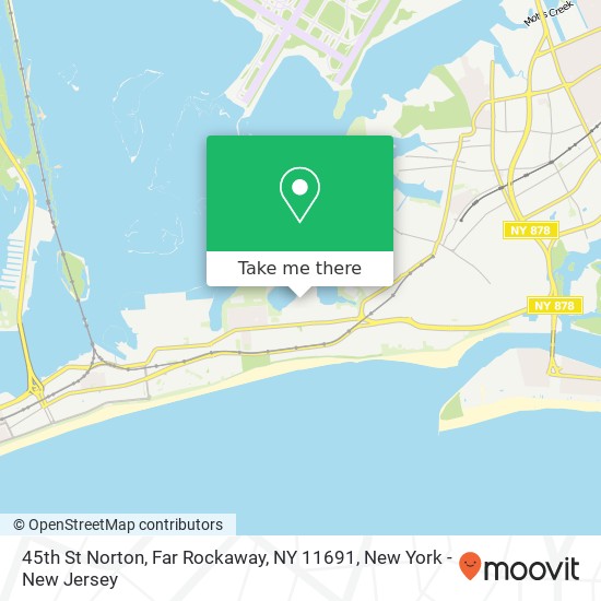 Mapa de 45th St Norton, Far Rockaway, NY 11691