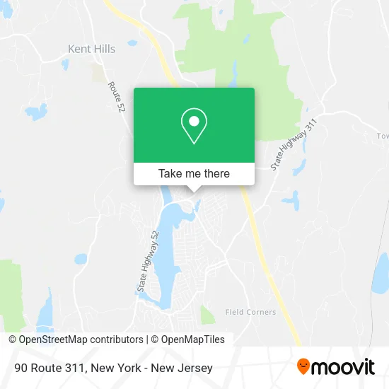 90 Route 311 map