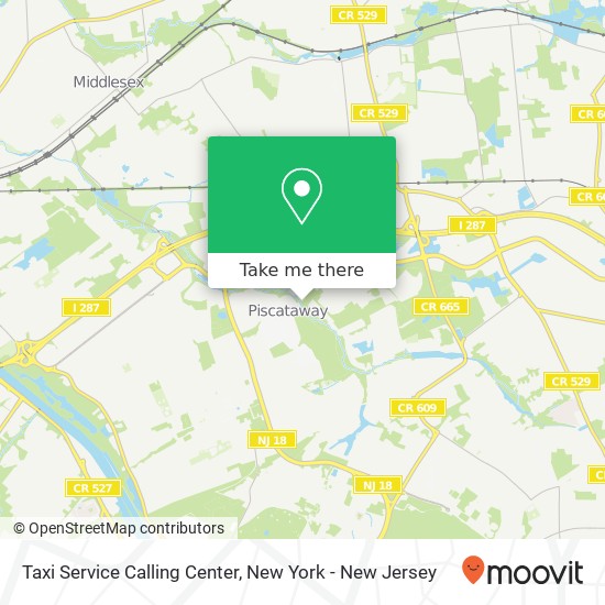 Mapa de Taxi Service Calling Center
