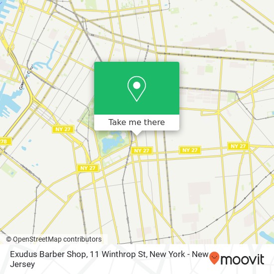 Mapa de Exudus Barber Shop, 11 Winthrop St