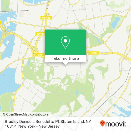 Bradley Denise L Benedetto Pl, Staten Island, NY 10314 map