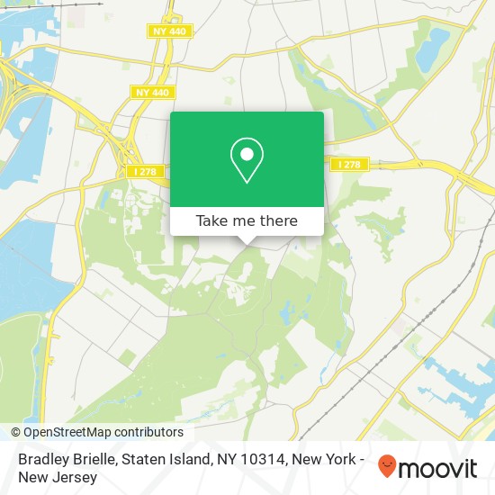 Mapa de Bradley Brielle, Staten Island, NY 10314