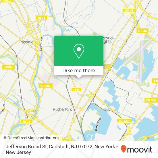 Jefferson Broad St, Carlstadt, NJ 07072 map