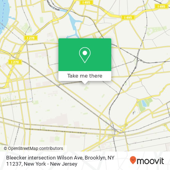 Mapa de Bleecker intersection Wilson Ave, Brooklyn, NY 11237