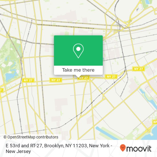 Mapa de E 53rd and RT-27, Brooklyn, NY 11203