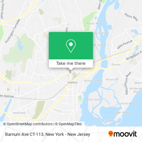 Barnum Ave CT-113 map