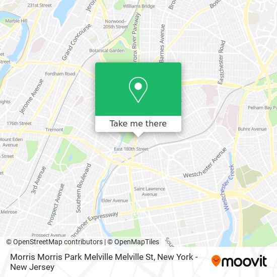 Mapa de Morris Morris Park Melville Melville St