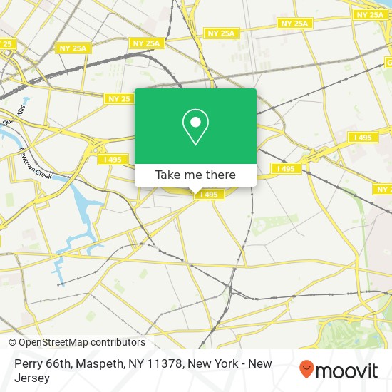 Perry 66th, Maspeth, NY 11378 map