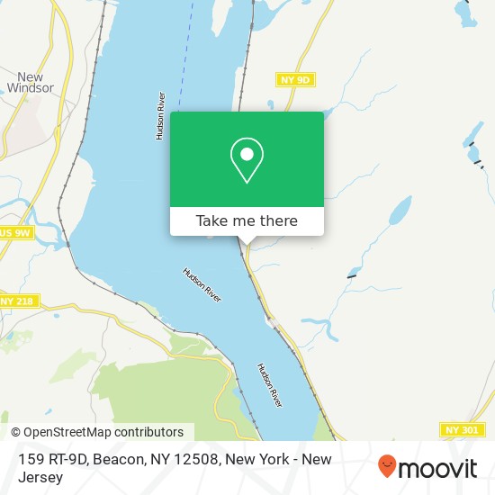 Mapa de 159 RT-9D, Beacon, NY 12508
