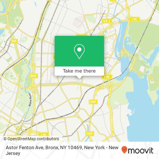 Astor Fenton Ave, Bronx, NY 10469 map