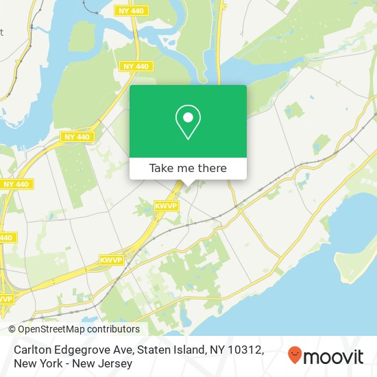 Mapa de Carlton Edgegrove Ave, Staten Island, NY 10312