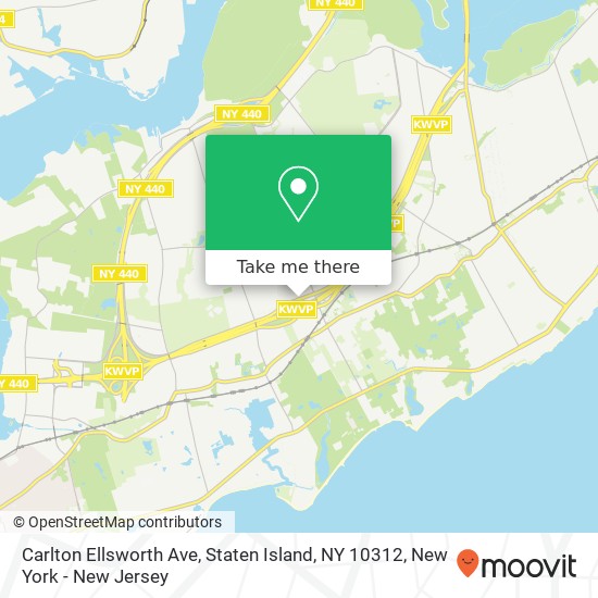 Mapa de Carlton Ellsworth Ave, Staten Island, NY 10312