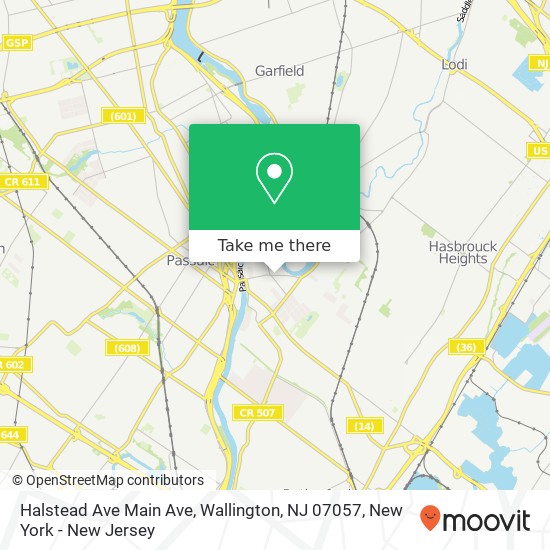 Halstead Ave Main Ave, Wallington, NJ 07057 map