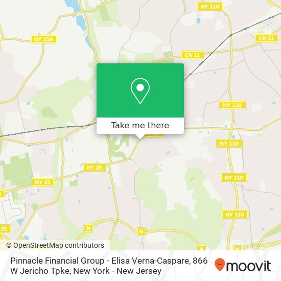 Pinnacle Financial Group - Elisa Verna-Caspare, 866 W Jericho Tpke map