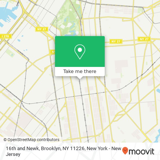 16th and Newk, Brooklyn, NY 11226 map
