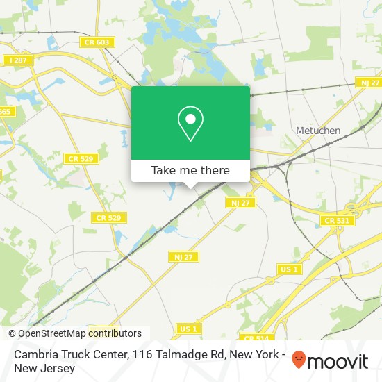 Cambria Truck Center, 116 Talmadge Rd map