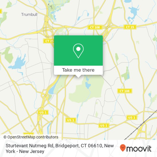 Sturtevant Nutmeg Rd, Bridgeport, CT 06610 map