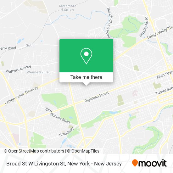 Mapa de Broad St W Livingston St
