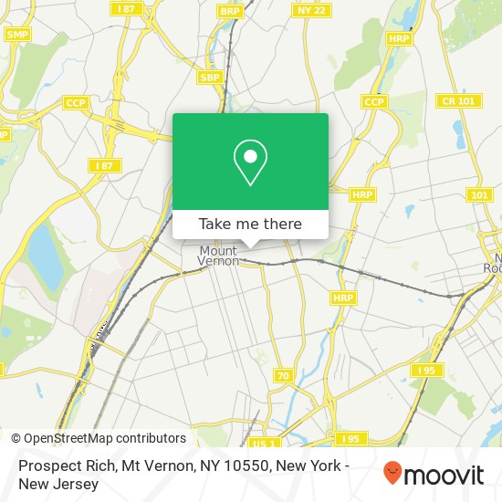 Prospect Rich, Mt Vernon, NY 10550 map